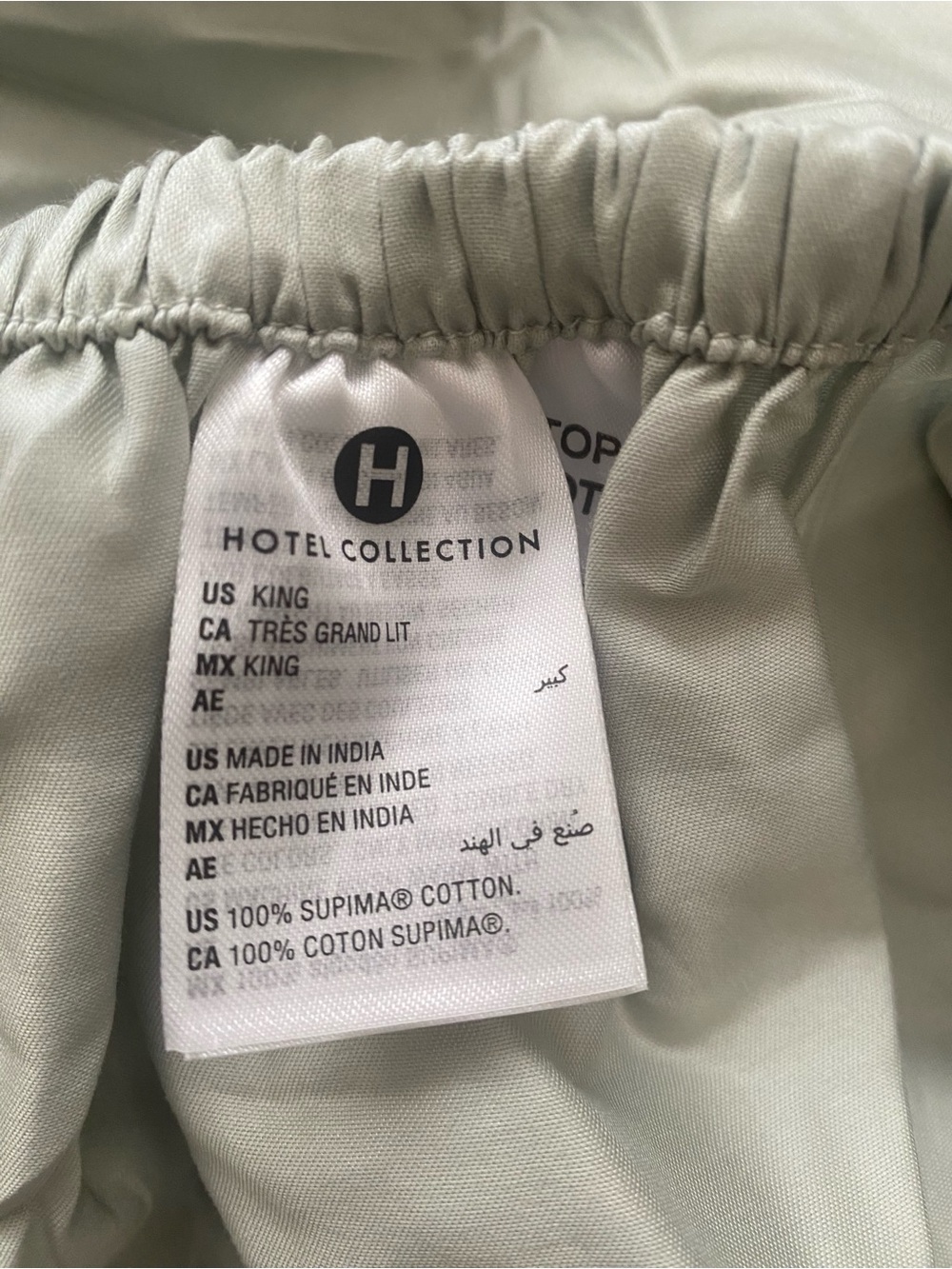 Hotel Collection 100% Cotton Italian Percale King Fitted Sheet , Made In India